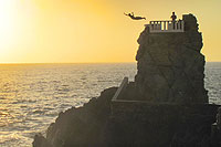 Mazatlan Cliff Divers at Sunset